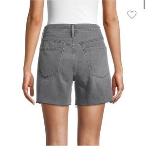 Frame Denim Le Tour Raw-Edge Denim Shorts  Cut Off Size 27 Gray Distressed NWOT